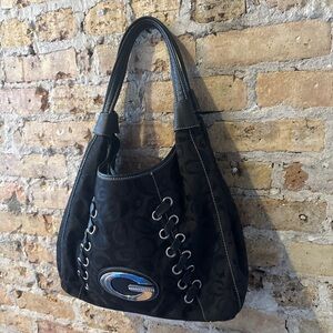 ‼️SOLD ‼️Y2K 2000’s Guess hobo bondage goth style handbag